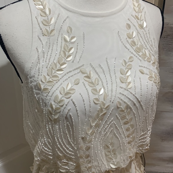 Halter Beaded Blouson Dress - Picture 2 of 13